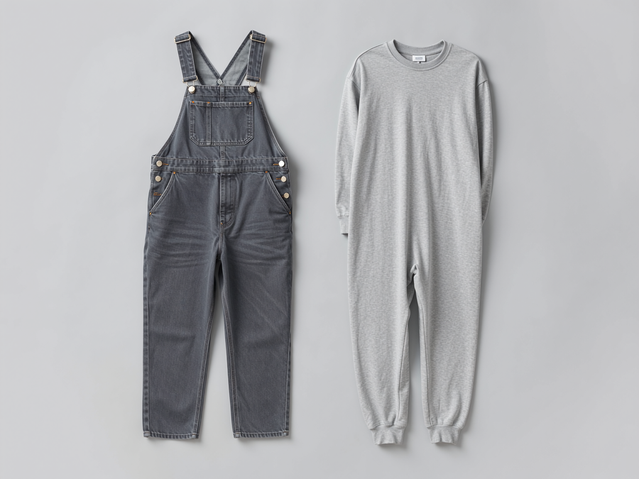 Herren overalls und strampler