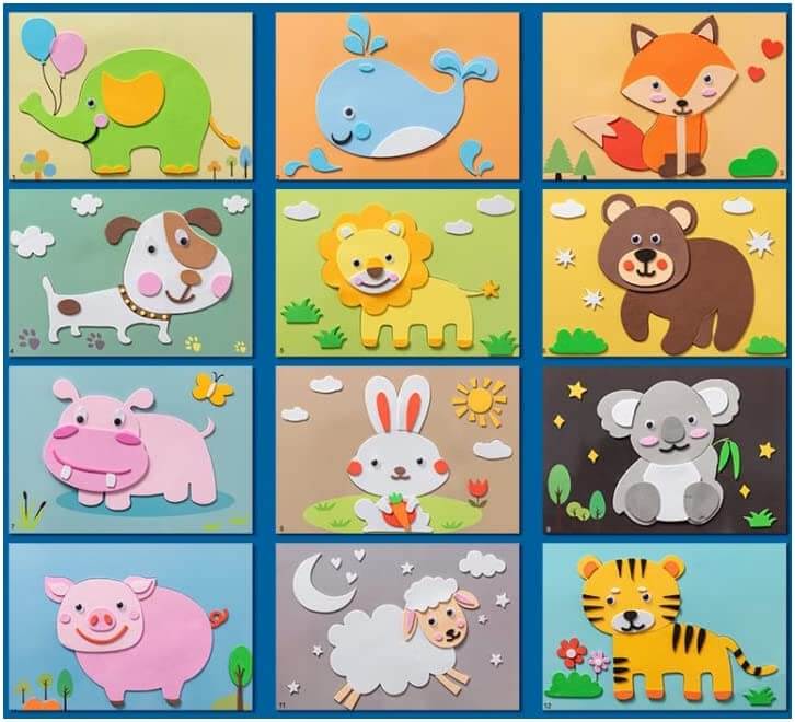 3D Schaumstoff-Stickerpuzzle für Kinder ab 3 Jahren