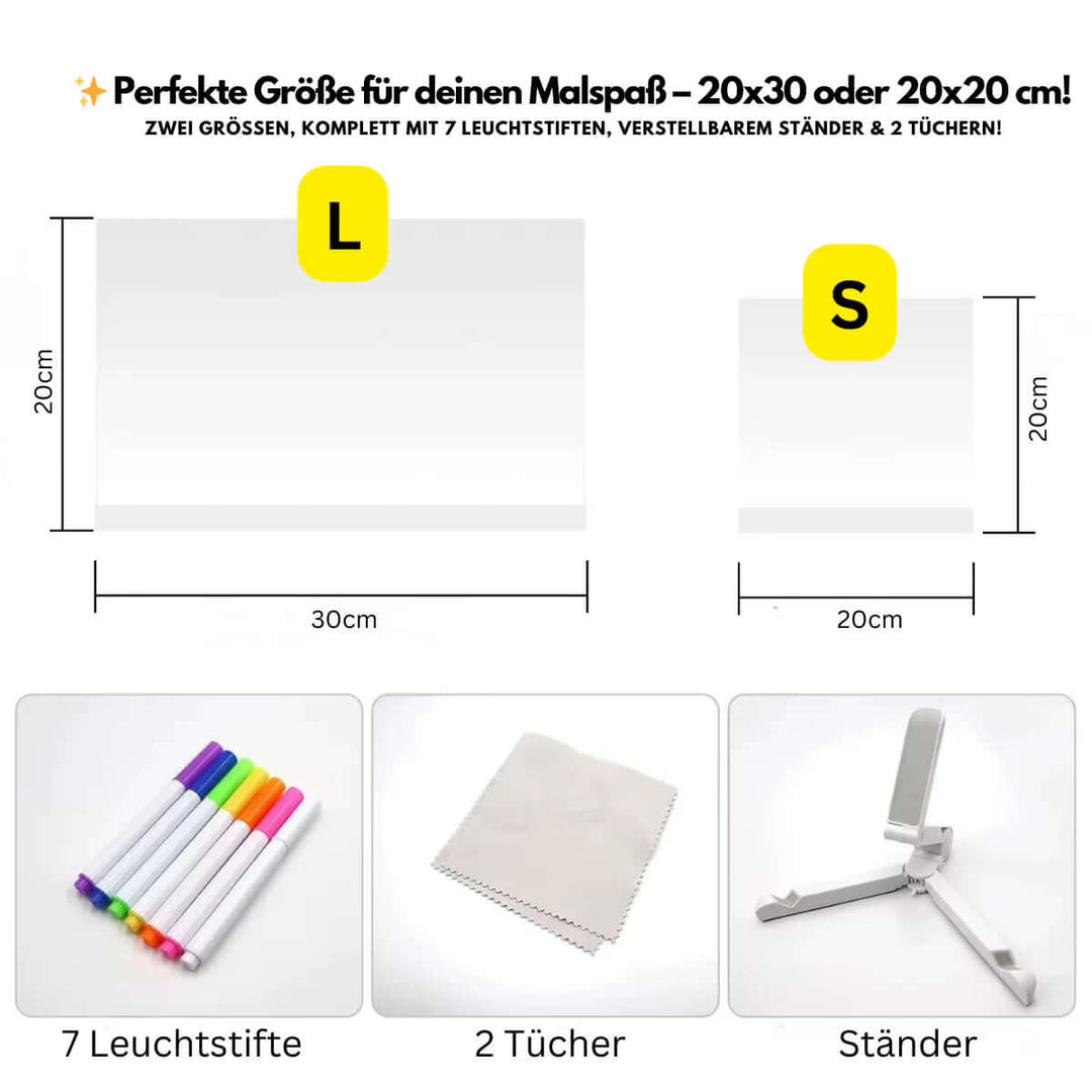 ✨ Kiddli - LED-Zeichentisch für kreative Lichtmalerei