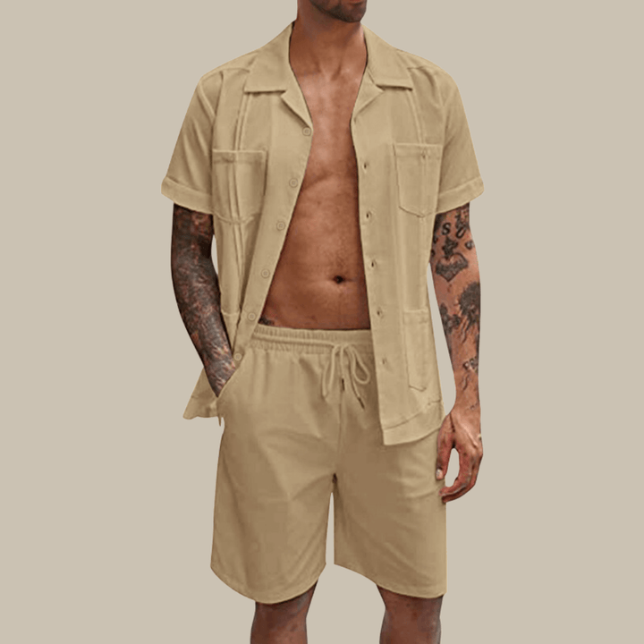 Herren-Sommer-Set: Hemd & Shorts