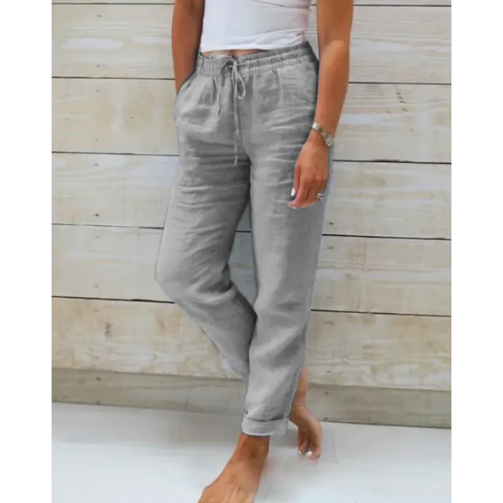 Damen Baumwoll-Leinenhose - Sommerkomfort in Stil