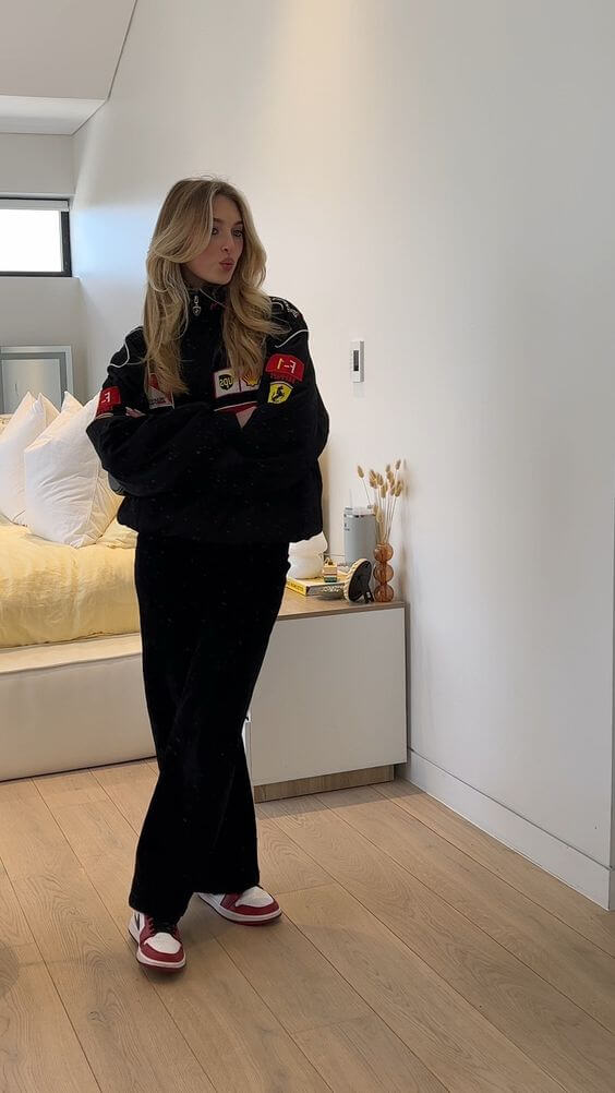 Vintage Ferrari Rennfahrerjacke