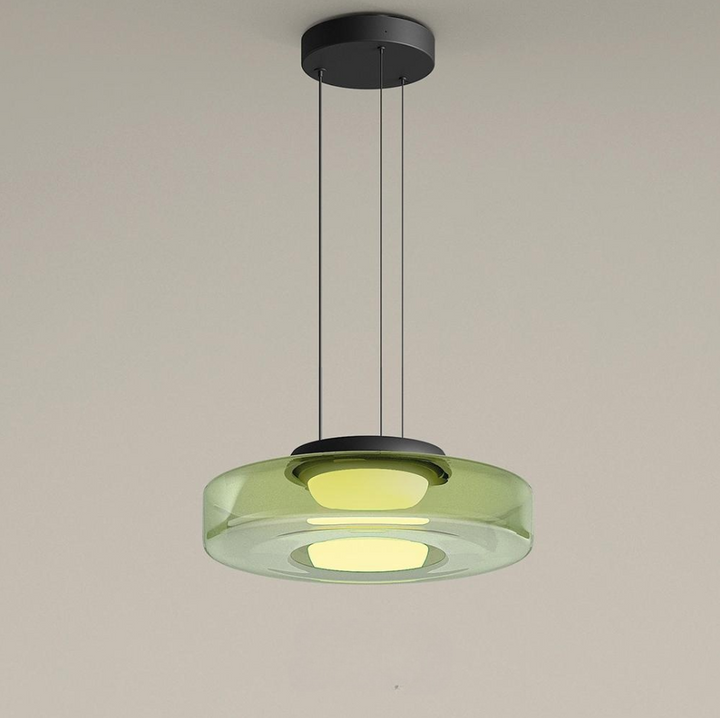 Moderne Glas-Hängeleuchte im Bauhaus-Stil für Wohnzimmer