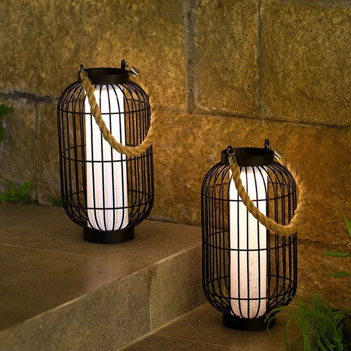 Solarbetriebene LED-Chinesische Lampe für Außenbereiche
