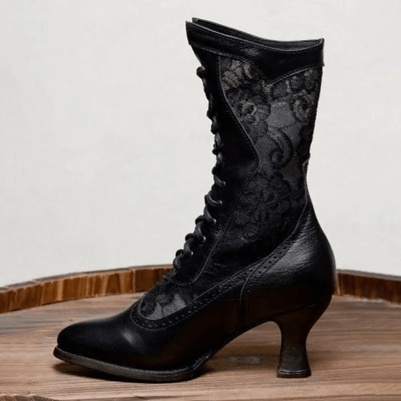 Damen Vintage Stiefeletten: Eleganter Retro-Look