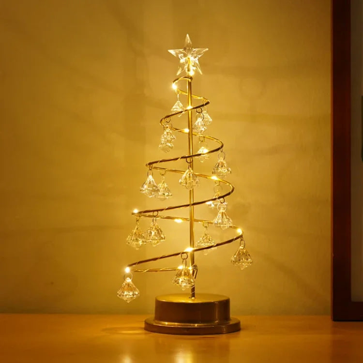 Weihnachtlicher LED-Tischbaum aus Acrylglas