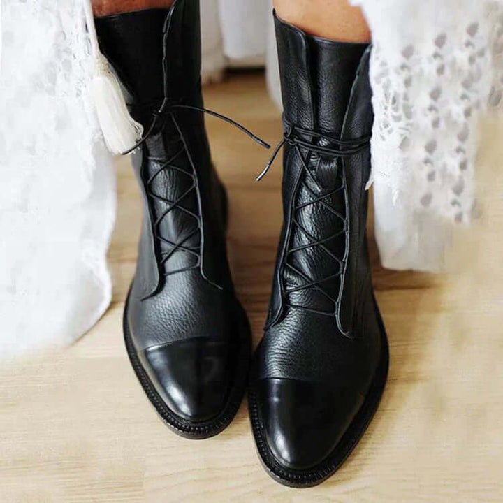 Vintage Stiefel mit Absatz