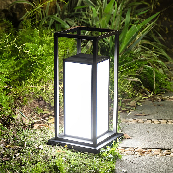 Wasserdichte LED-Solarpfostenleuchte aus Edelstahl