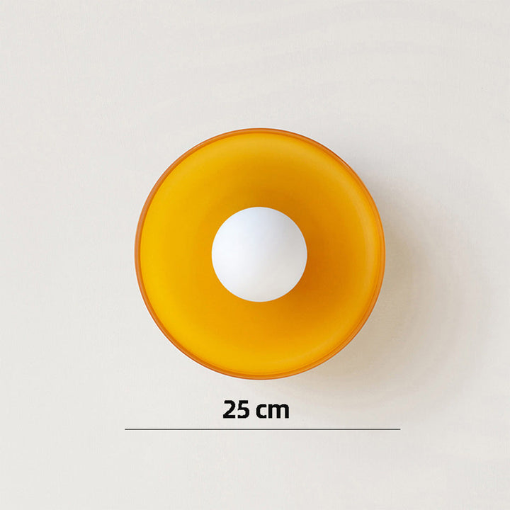 Moderne Runde Deckenleuchte aus Glas für jedes Interieur