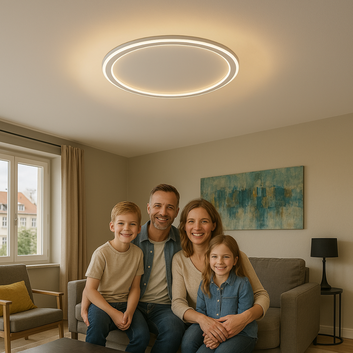 Moderne LED-Deckenleuchte für Wohnzimmer & Flur, Skandinavisch