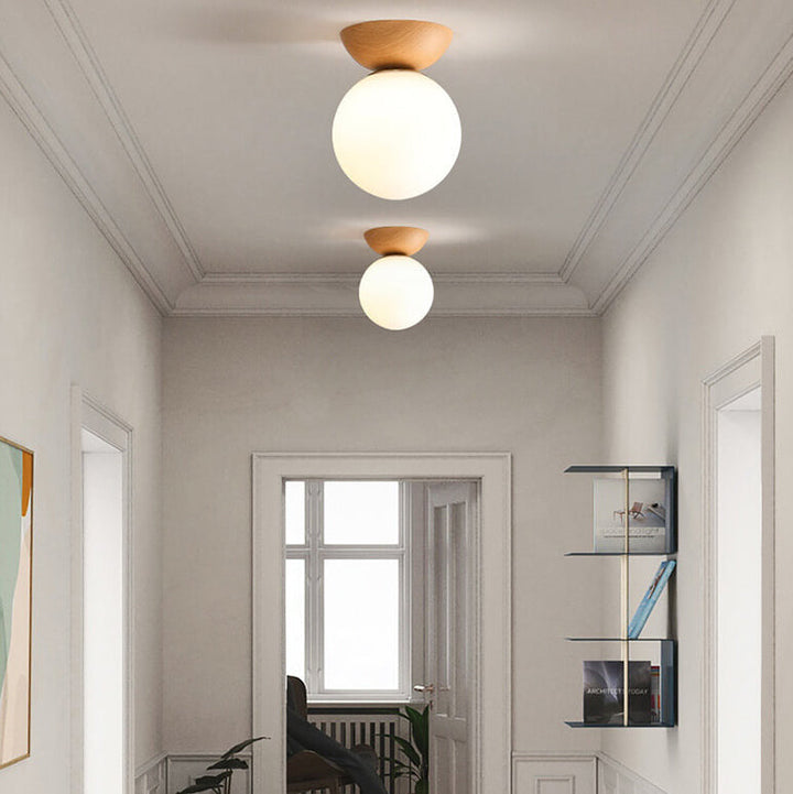 Deckenlampe im japanischen Stil mit LED-Beleuchtung