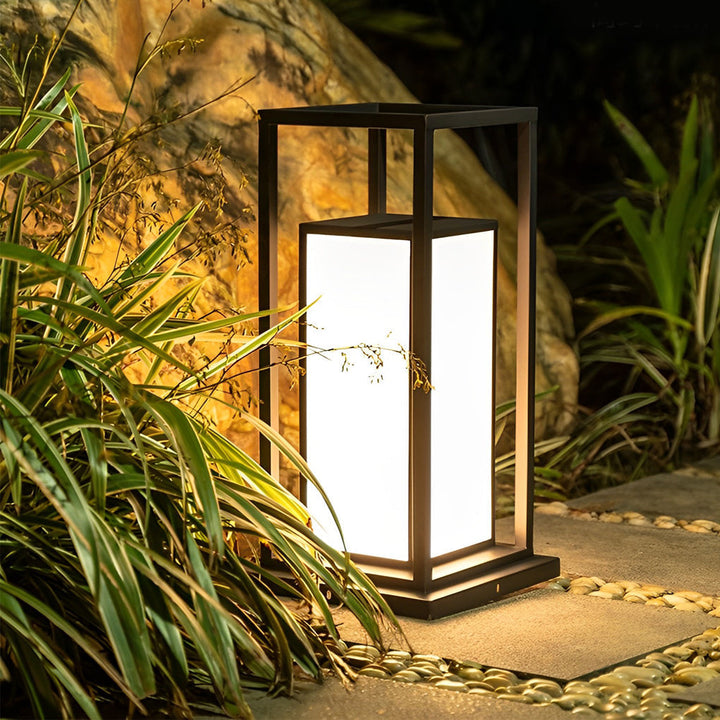 Wasserdichte LED-Solarpfostenleuchte aus Edelstahl