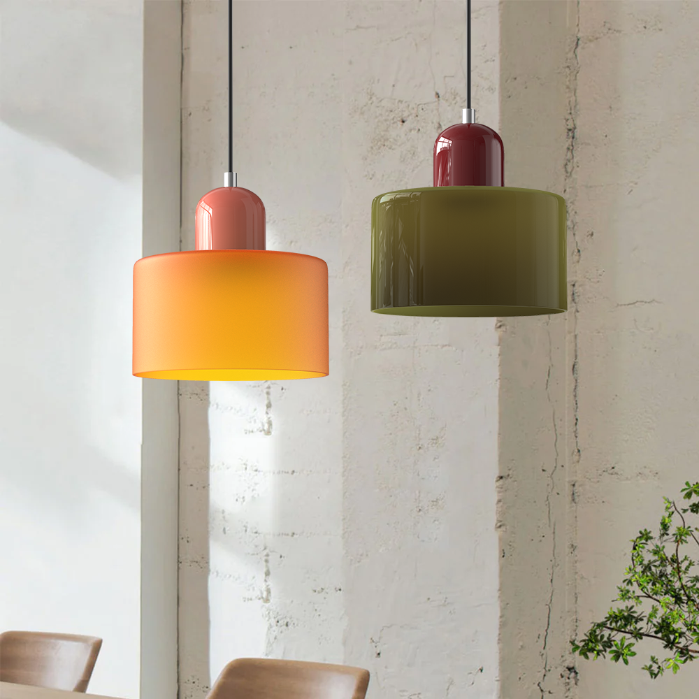 Bauhaus Glas Pendelleuchte für Stilvolle Innenräume