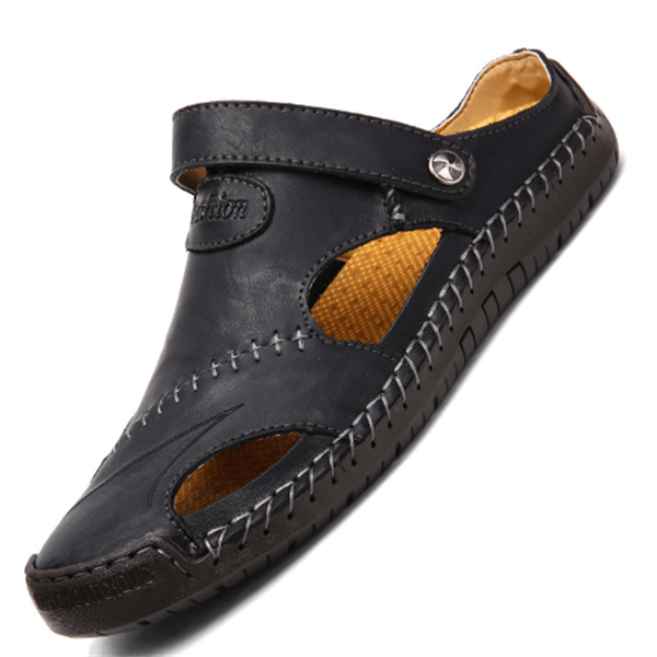 Herren Orthopädische Ledersandalen mit Fußgewölbeunterstützung
