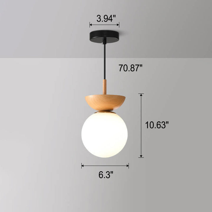 Deckenlampe im japanischen Stil mit LED-Beleuchtung