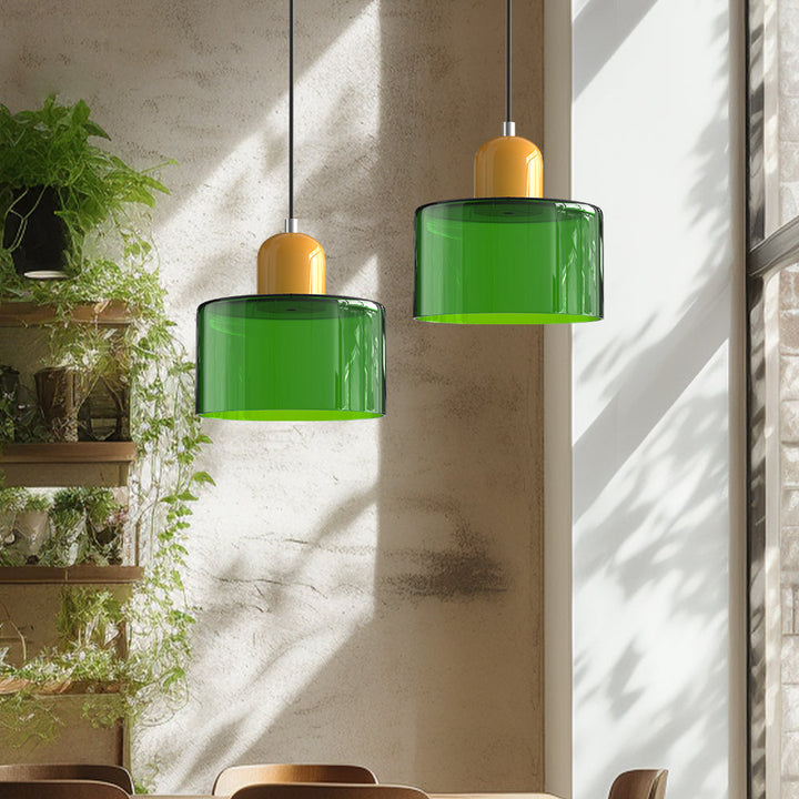 Bauhaus Glas Pendelleuchte für Stilvolle Innenräume