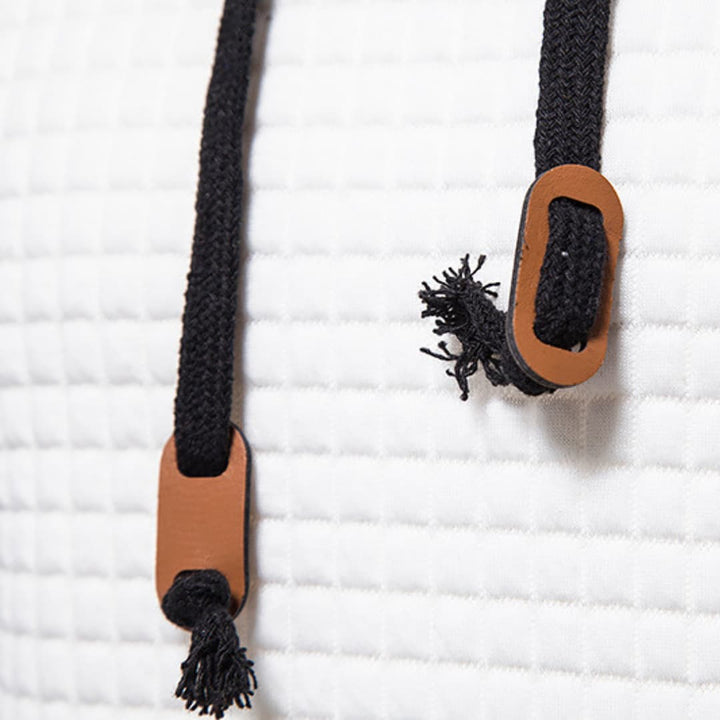 Herren Kapuzenpullover mit Karomuster und gemütlichem Tragekomfort