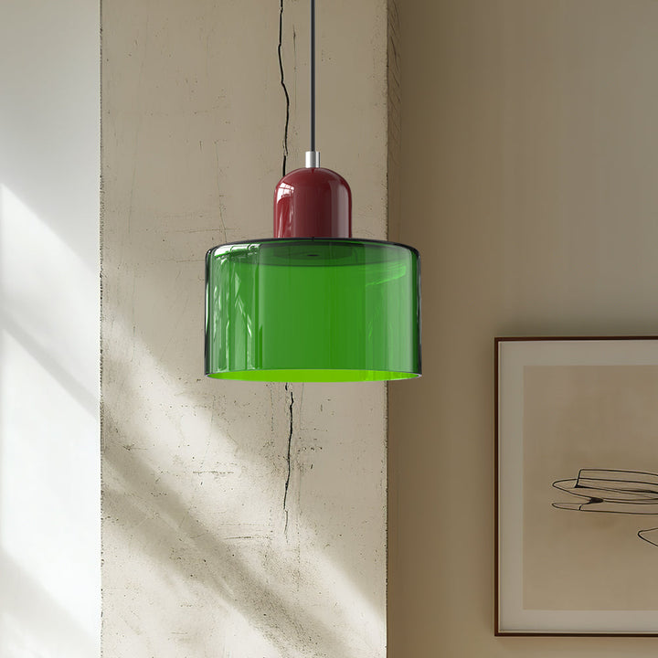 Bauhaus Glas Pendelleuchte für Stilvolle Innenräume