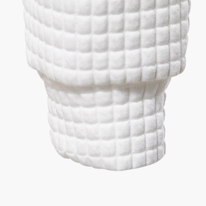 Herren Kapuzenpullover mit Karomuster und gemütlichem Tragekomfort