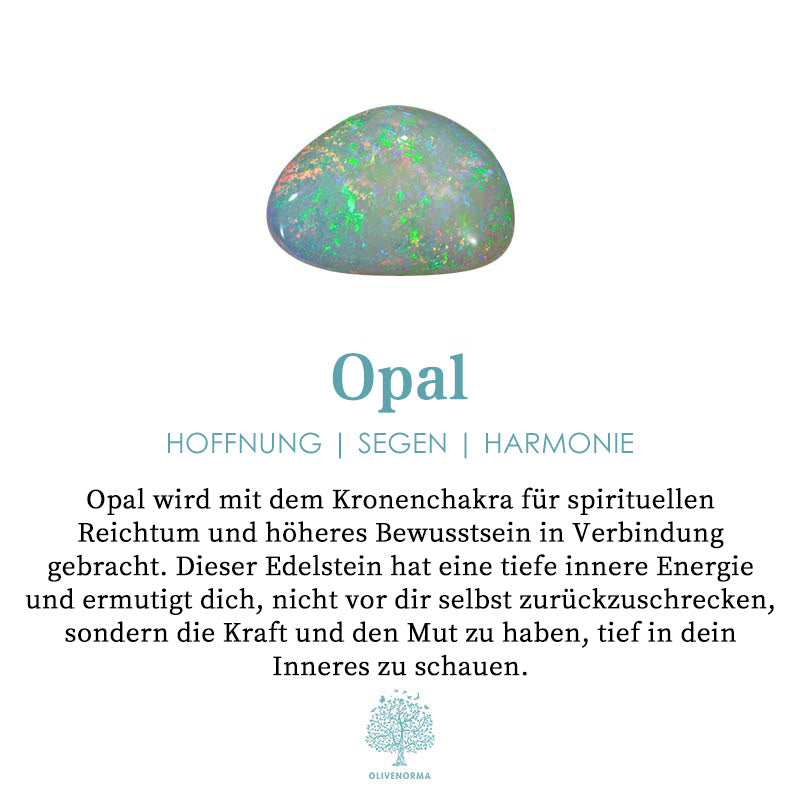 Opal Edelstein, bunt, spirituelle Bedeutung, Hoffnung, Segen, Harmonie, Kronenchakra.