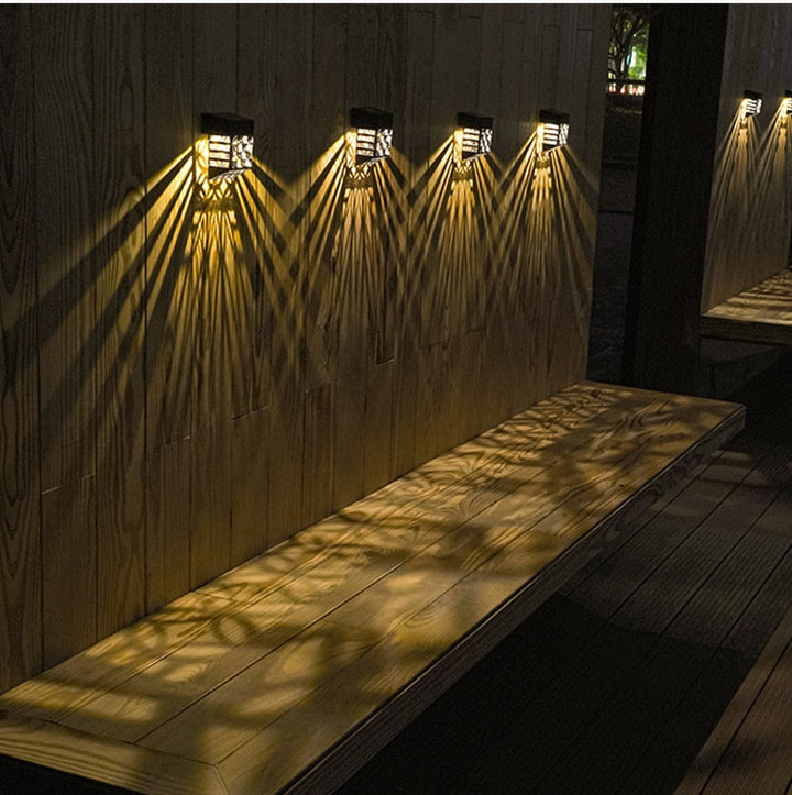 Stimmungsvolle LED-Wandlampe für den Außenbereich