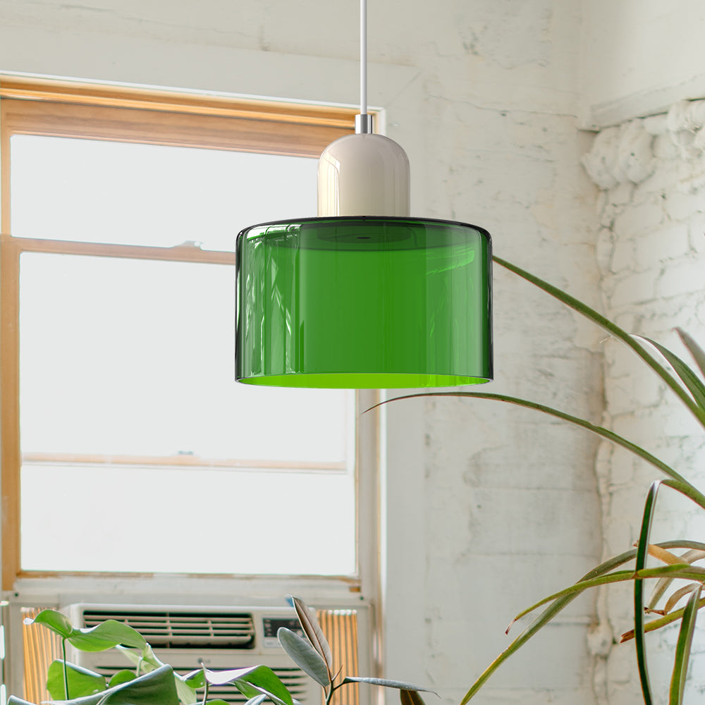 Bauhaus Glas Pendelleuchte für Stilvolle Innenräume