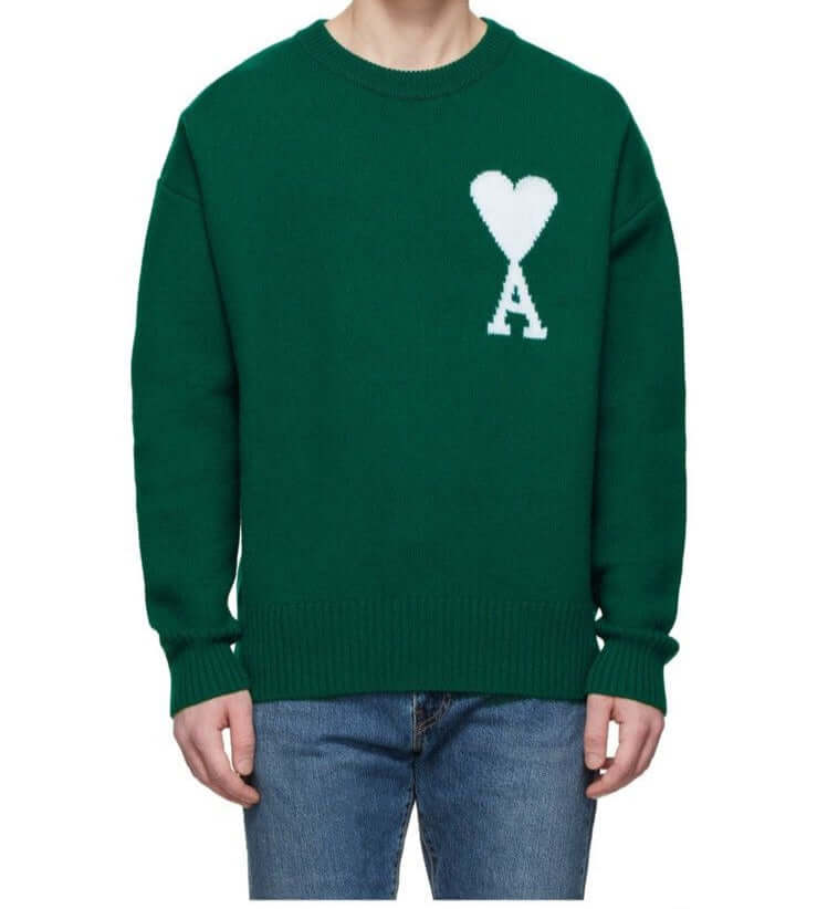 Damen Pullover mit Herz-Druck