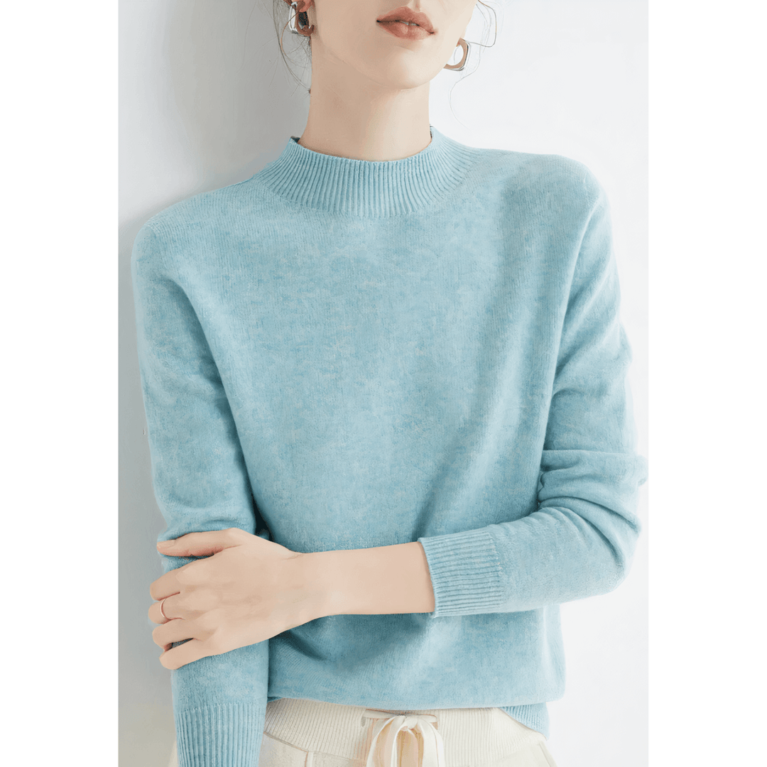 Weicher Damen-Pullover mit Rollkragen