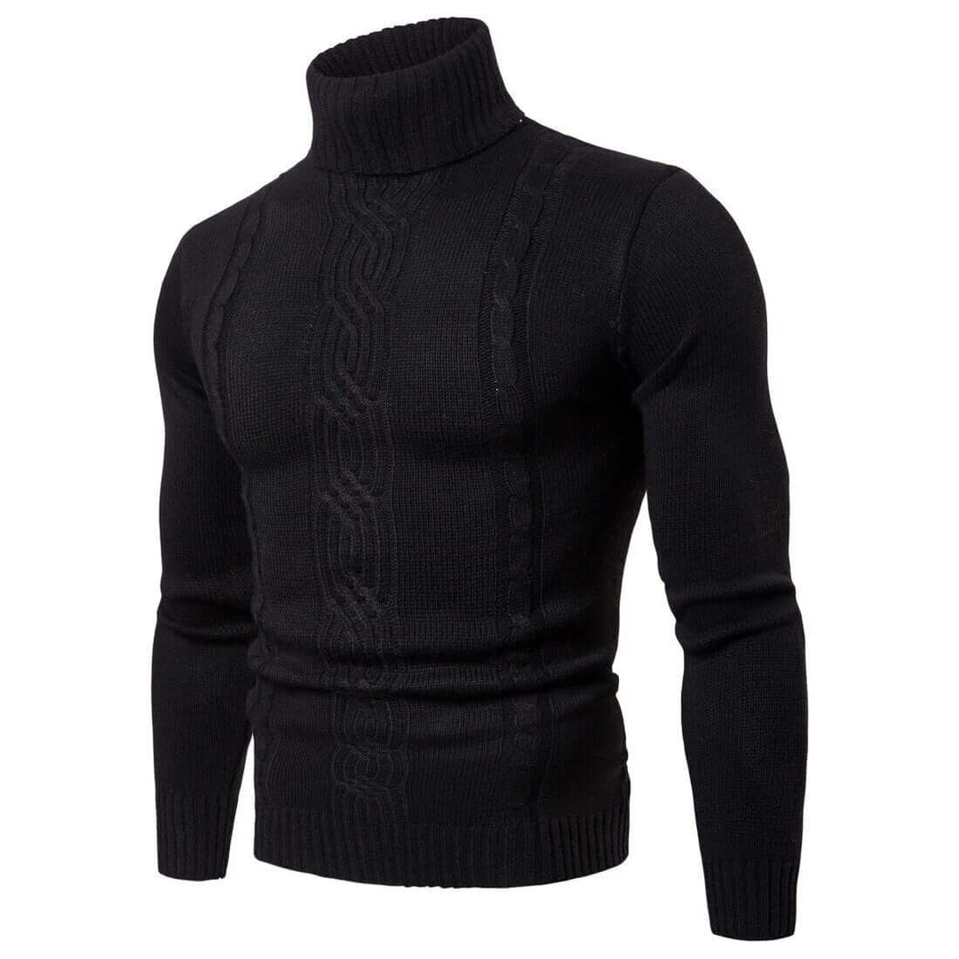 Hochwertiger Herren Rollkragenpullover - Winterwärme & Stil