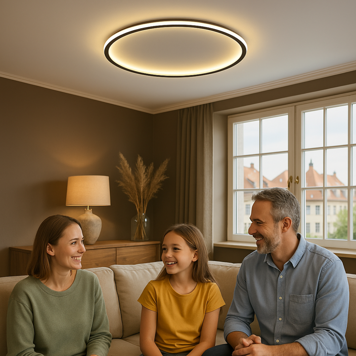 Moderne LED-Deckenleuchte für Wohnzimmer & Flur, Skandinavisch
