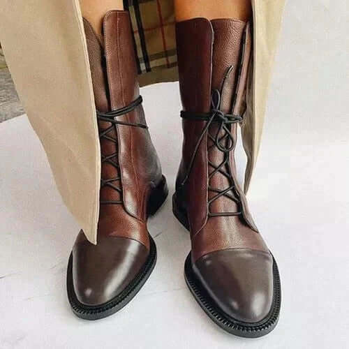 Vintage Stiefel mit Absatz