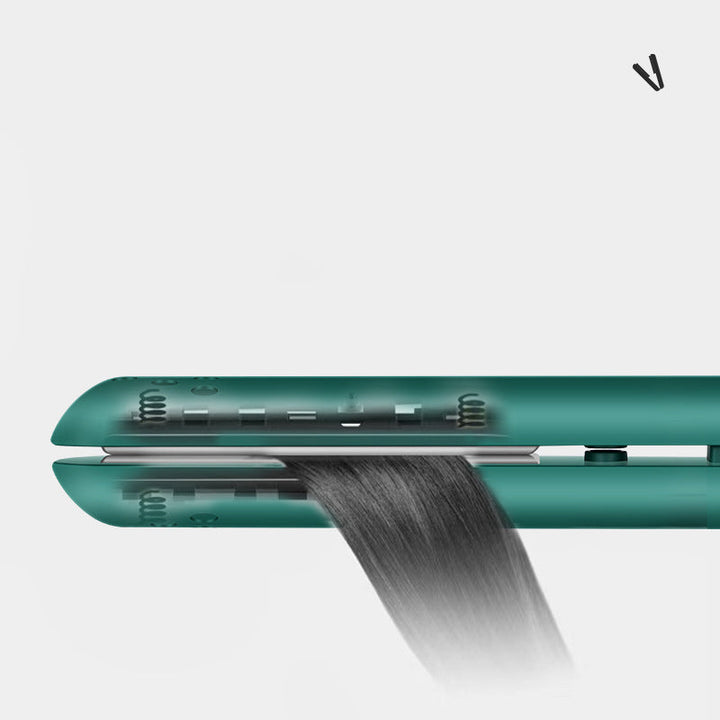 "2-in-1 Haarstyler mit Keramikbeschichtung, ergonomisch, ideal zum Glätten und Locken, vielseitig, effiziente Haarpflege"