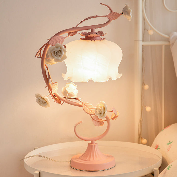 RosaGlo™ - Stilvolle überdachte Rosenlampe für Romantische Räume