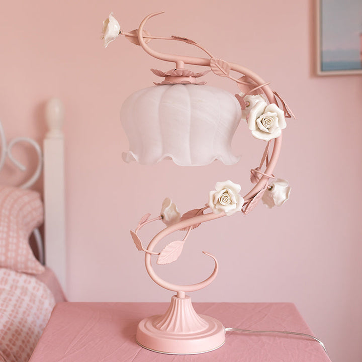 RosaGlo™ - Stilvolle überdachte Rosenlampe für Romantische Räume