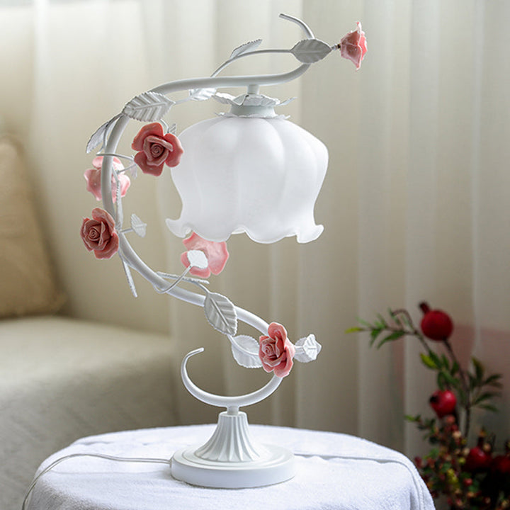 RosaGlo™ - Stilvolle überdachte Rosenlampe für Romantische Räume