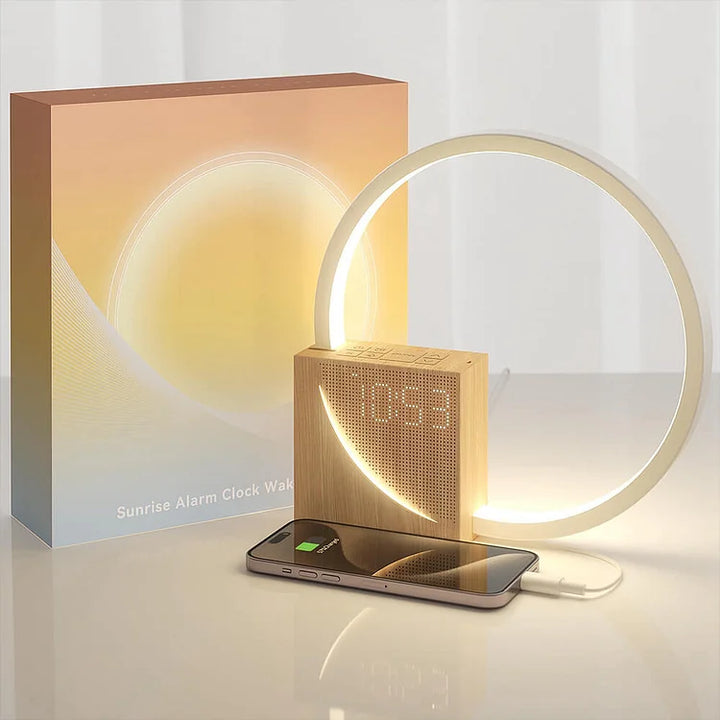 Touch Control Nachttischlampe mit Weckerfunktion