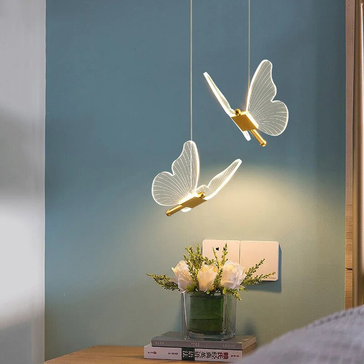 Elegante Schmetterlings-Hängeleuchte für das Wohnzimmer