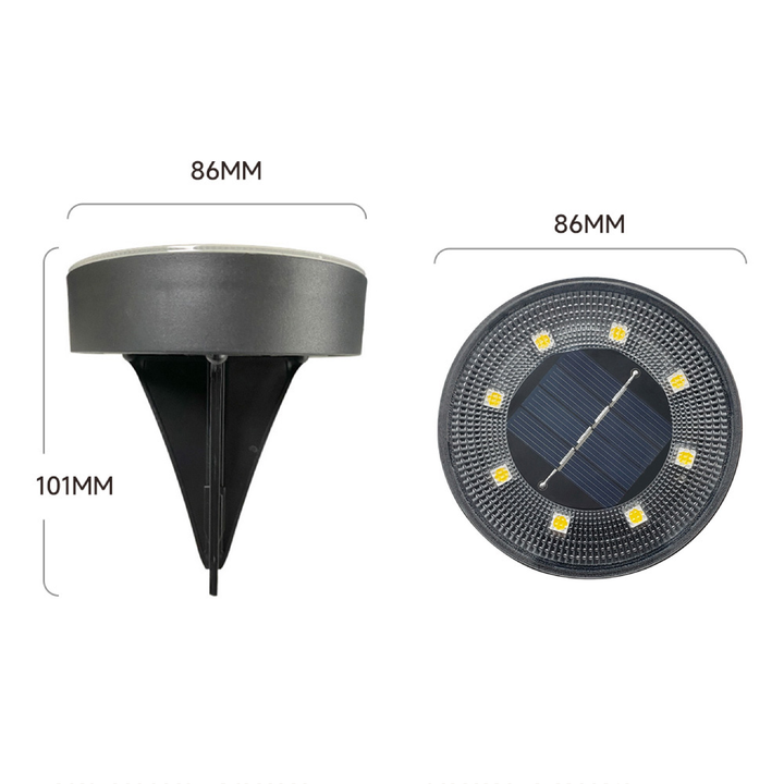 Solarbetriebene wasserdichte LED-Gartenleuchten