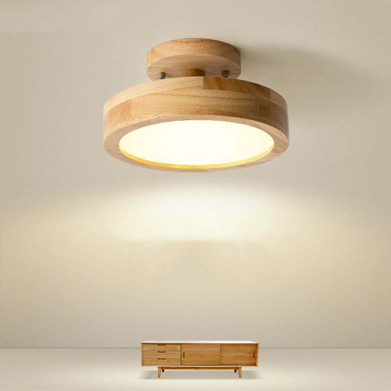 Moderne Holz-LED-Deckenleuchte