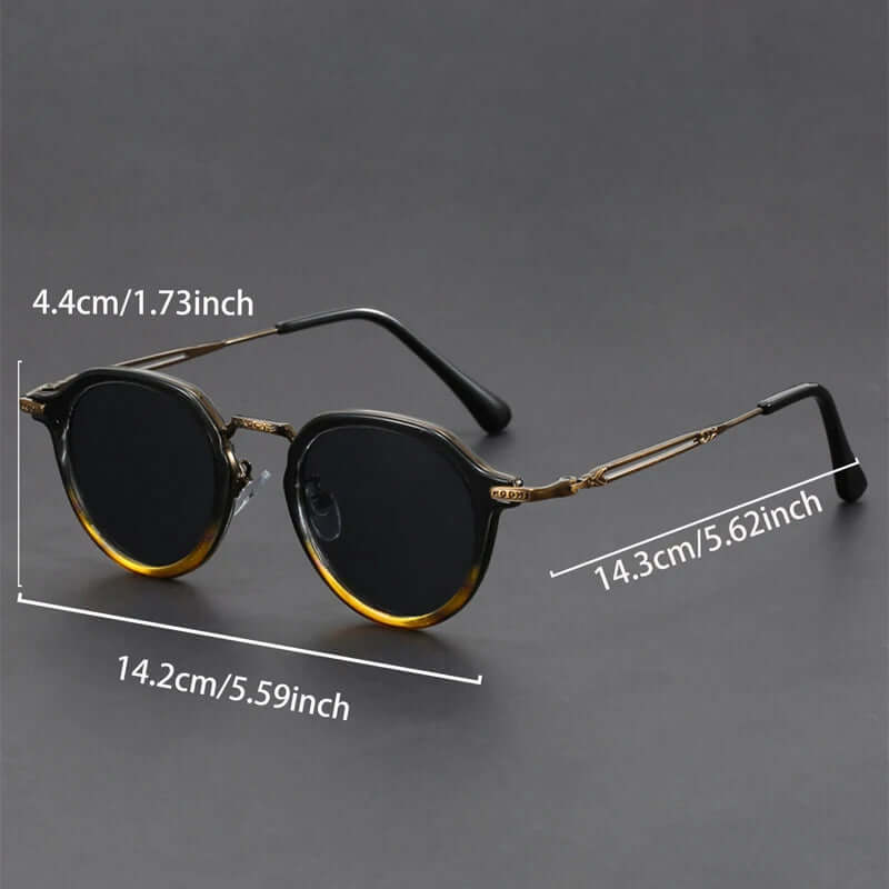 Sonnenbrille: Vintage-Design mit UV400-Schutz