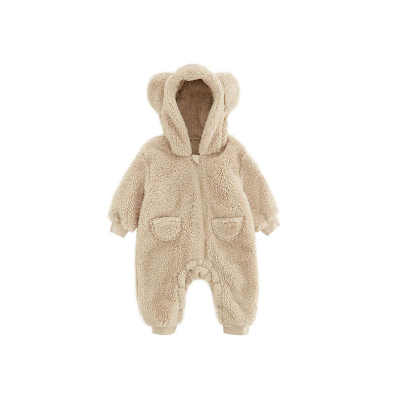 Baby Fleece Strampler mit Tiermotiv - Kuschelig & Warm