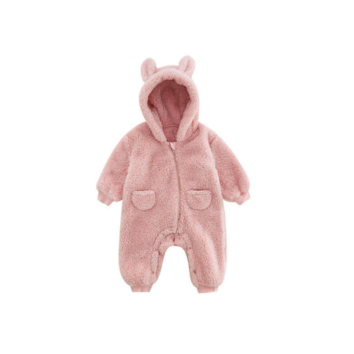 Baby Fleece Strampler mit Tiermotiv - Kuschelig & Warm