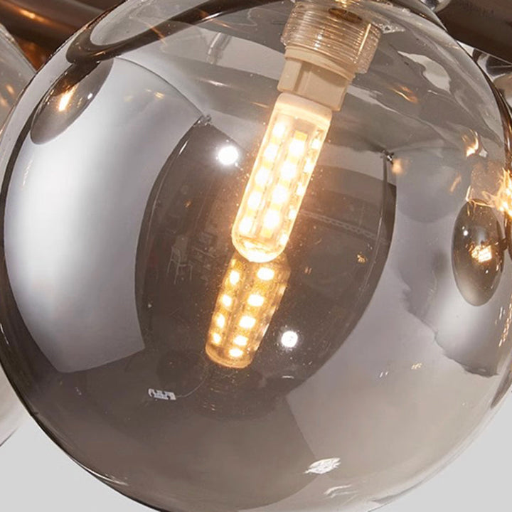 Moderne Esstischlampe mit Ringen, dimmbar
