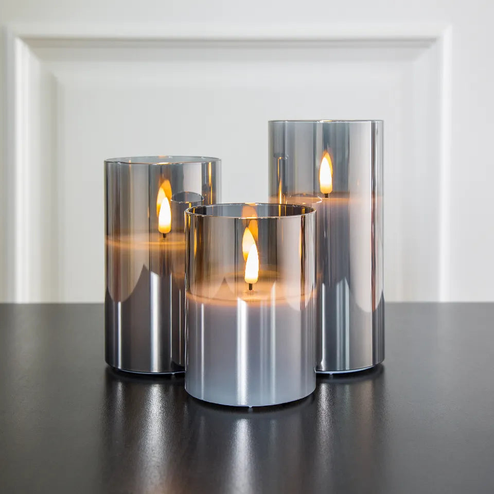 Stimmungsvolle Kerze mit Realistischem Flammeneffekt