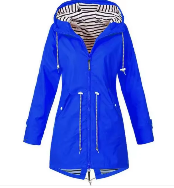 Wasserdichte Damenjacke mit Kapuze - Elegantes Design