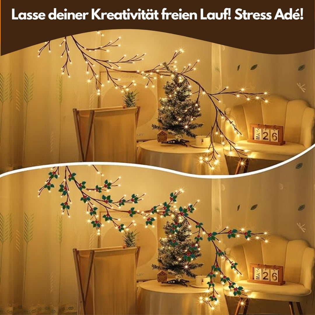 LED Weinreben-Lichterkette für gemütliche Atmosphäre