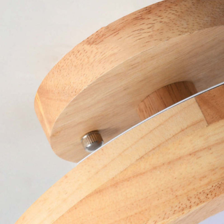 Moderne Holz-LED-Deckenleuchte