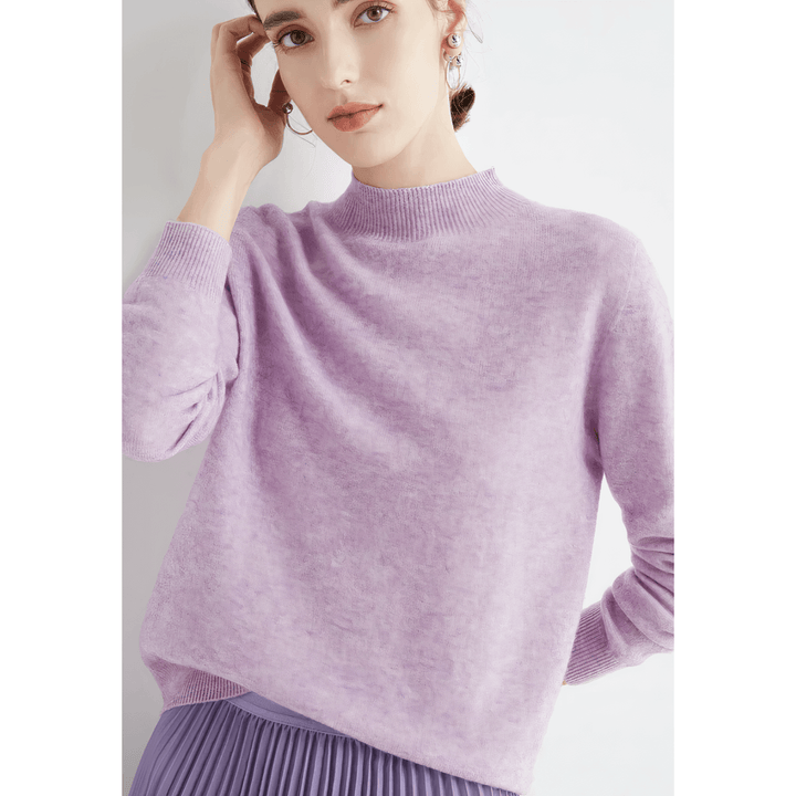 Weicher Damen-Pullover mit Rollkragen