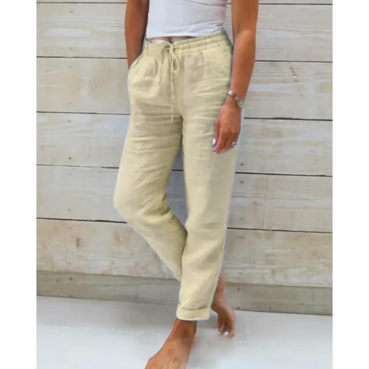 Damen Baumwoll-Leinenhose - Sommerkomfort in Stil
