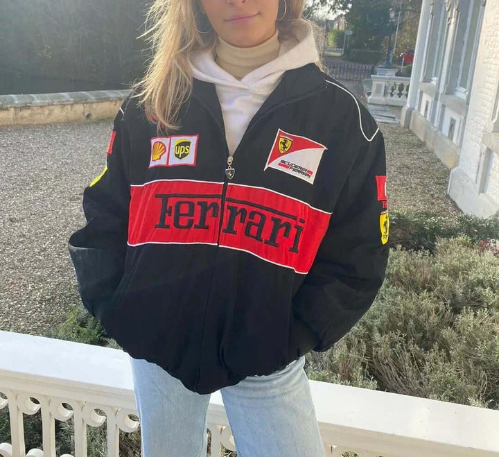 Vintage Ferrari Rennfahrerjacke